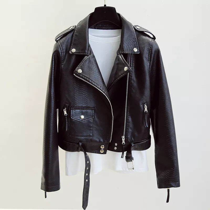 long sleeve leather jacket