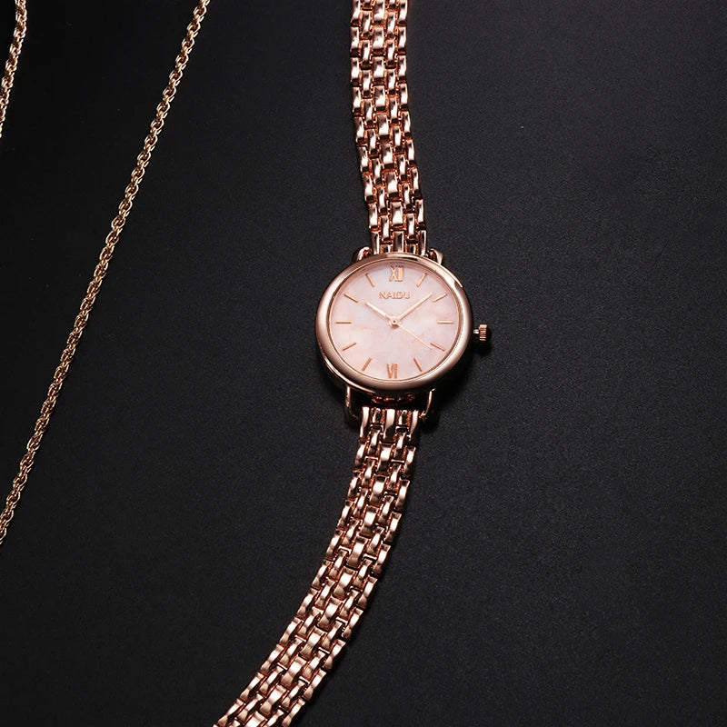 Fashion Rose Gold Woman Watch