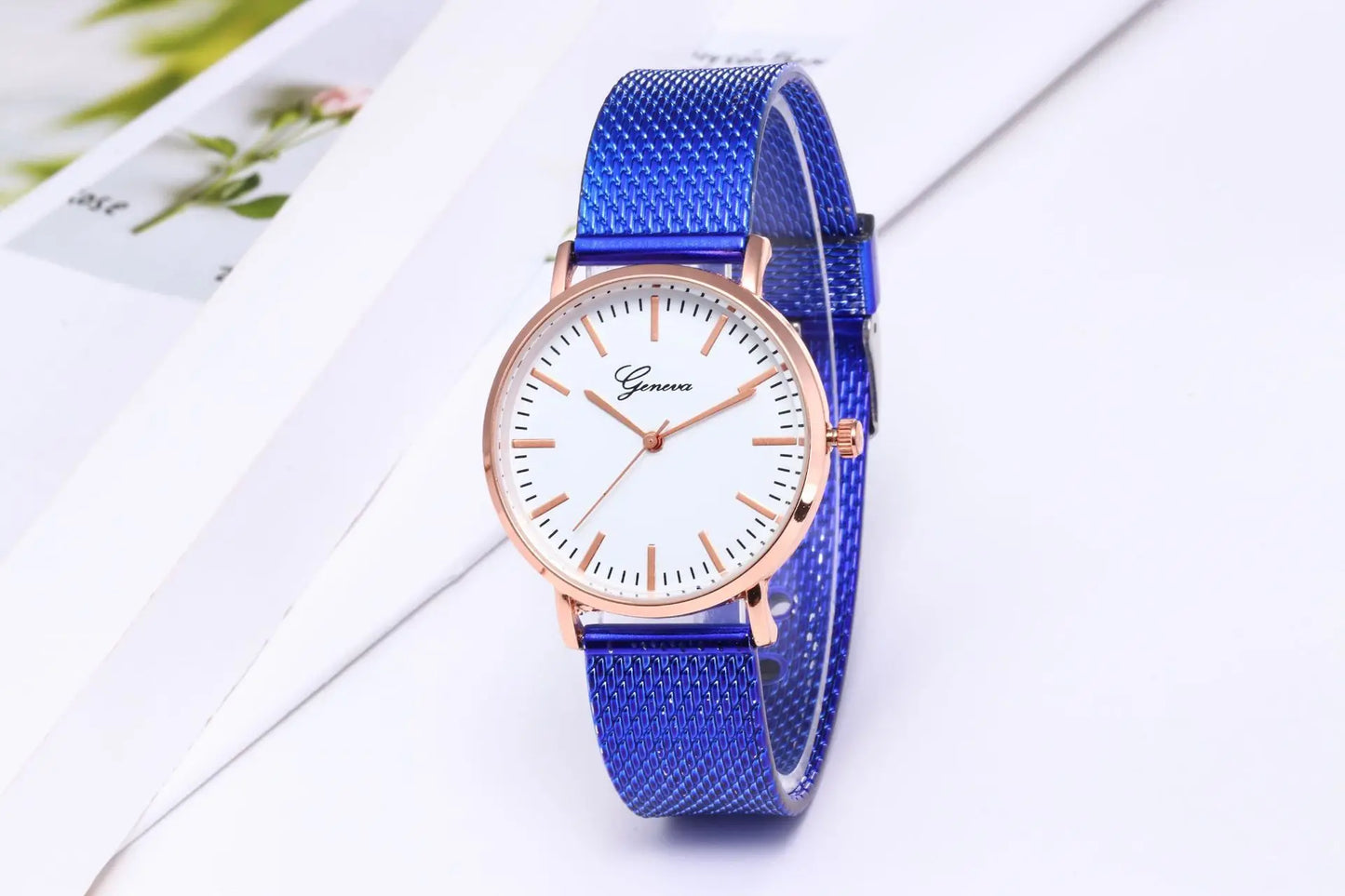 luxury Quartz Watch Silicone Band