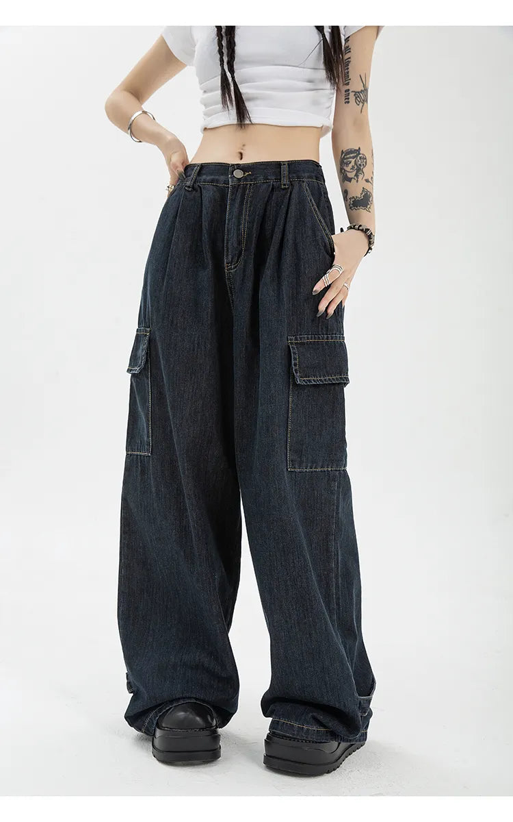 Hip Hop Oversize Casual Wide Leg Vintage Demin Pants