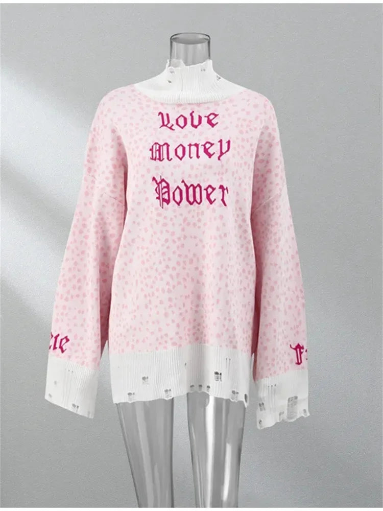 long sleeve knitwear sweater