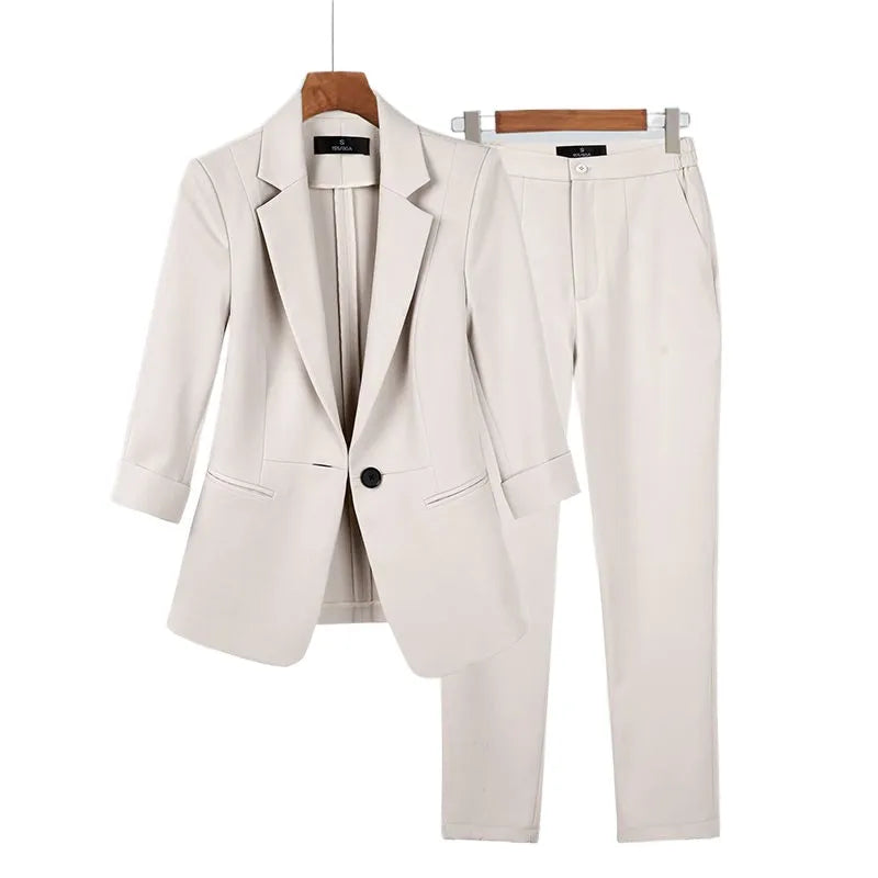 Chic Blazers Coat Pants set