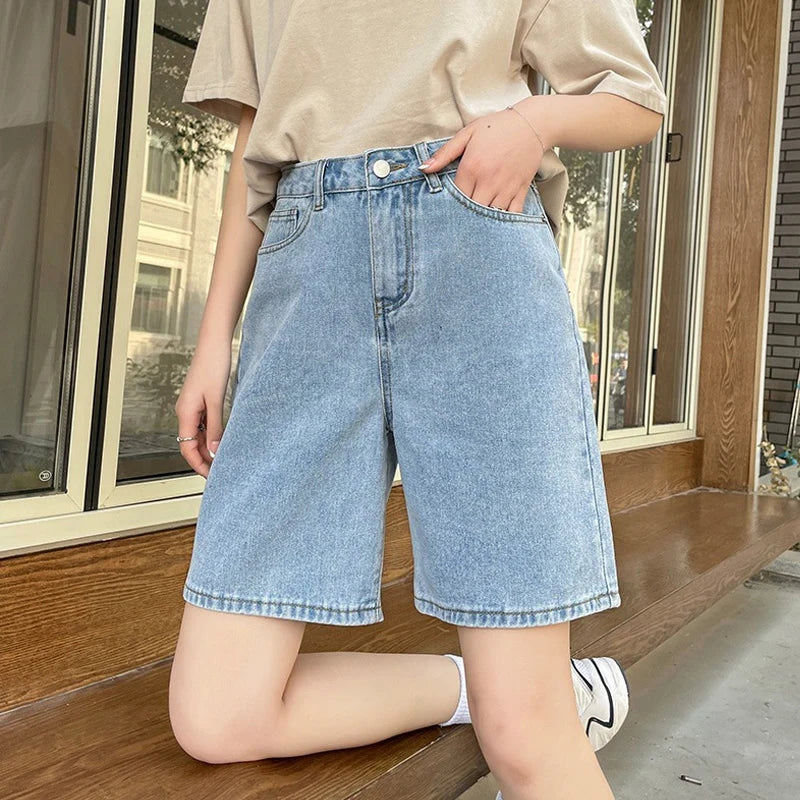 Korean Style Classic Denim Shorts