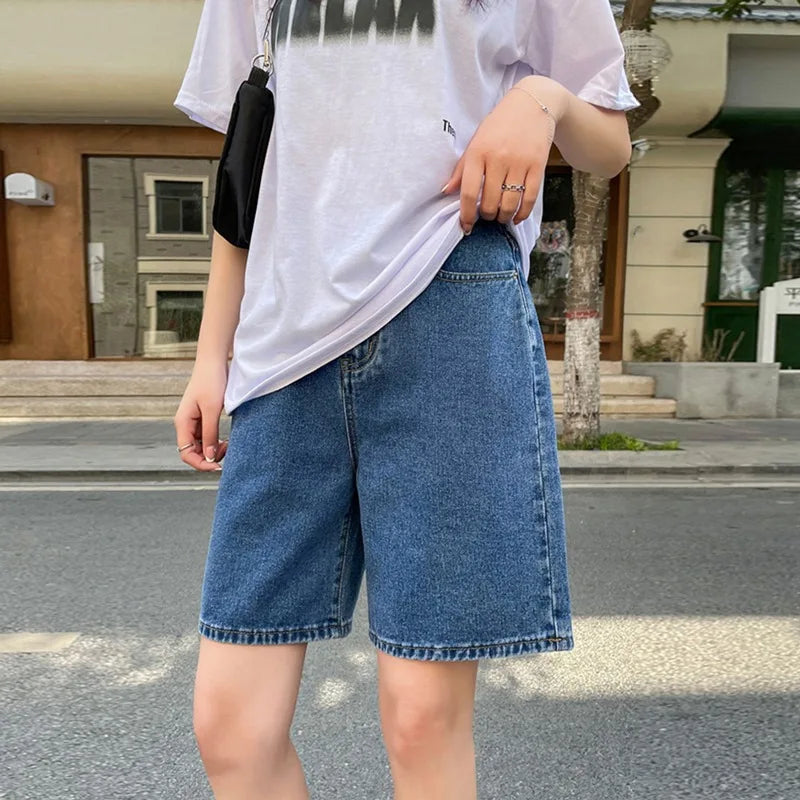 Korean Style Classic Denim Shorts