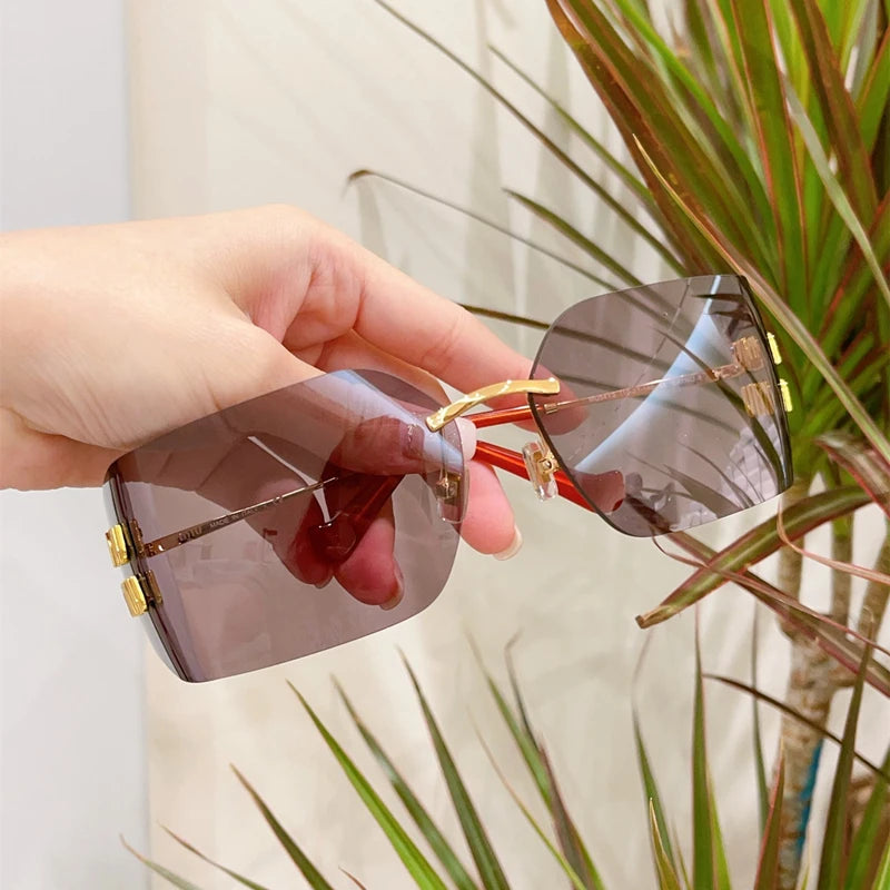 Luxury  borderless sunglasses