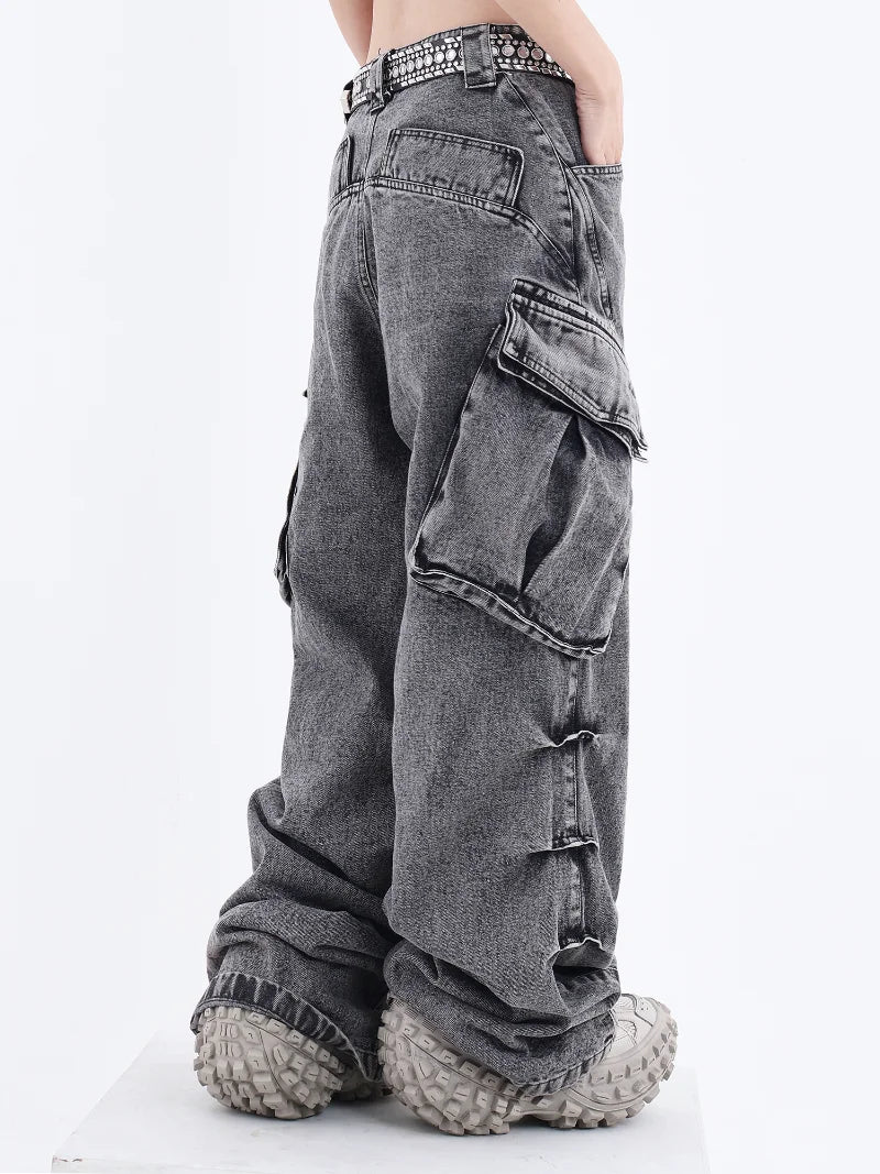 high street  waisted cargo pants