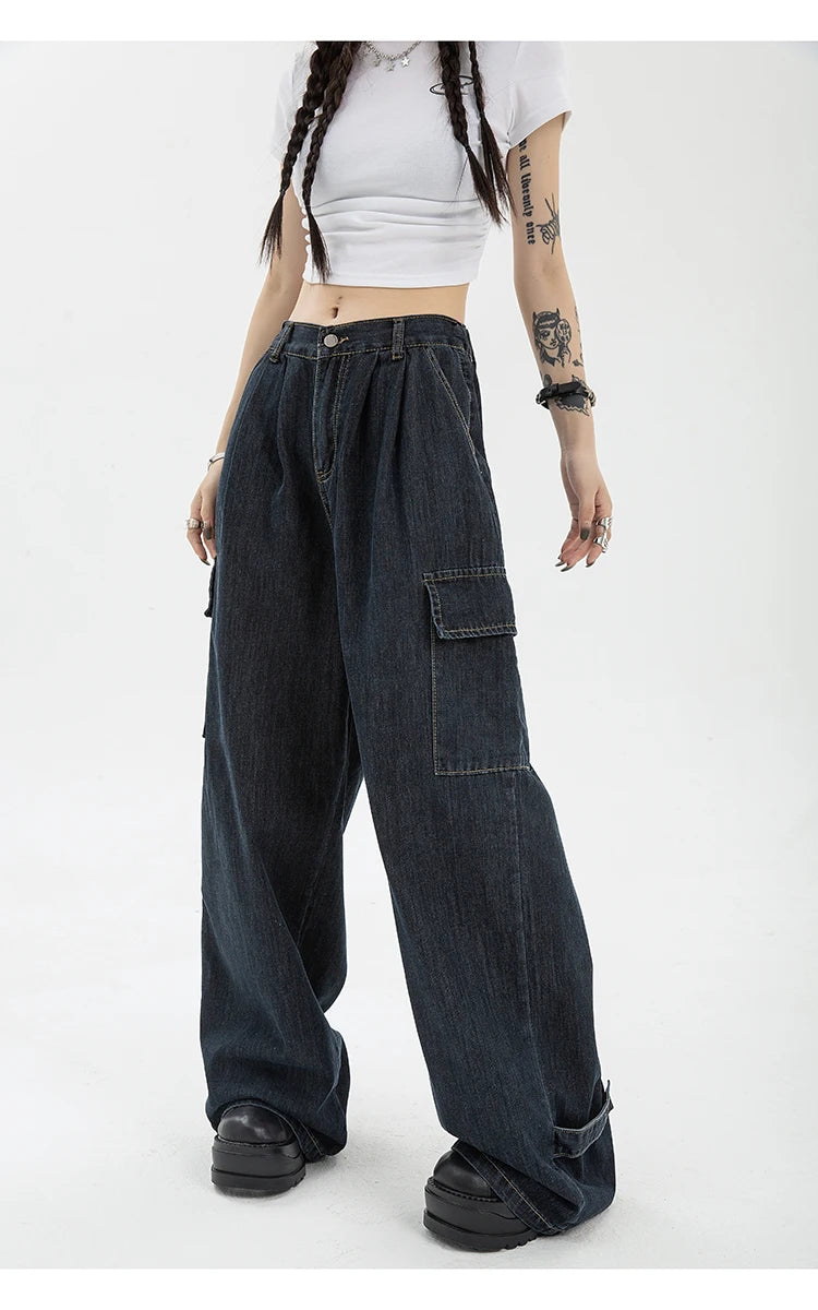 Hip Hop Oversize Casual Wide Leg Vintage Demin Pants