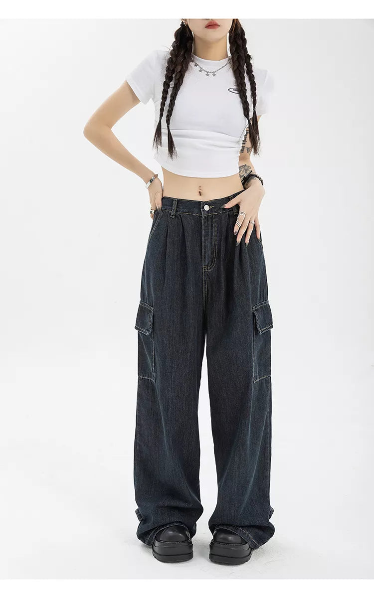 Hip Hop Oversize Casual Wide Leg Vintage Demin Pants