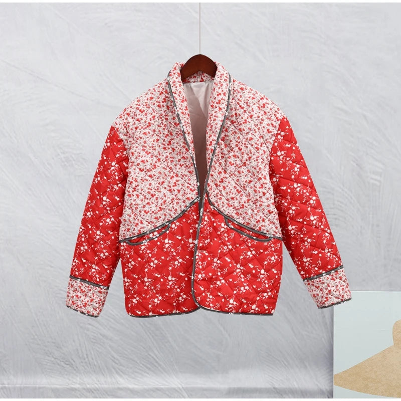 Women Vintage Patchwork Cotton Jacket