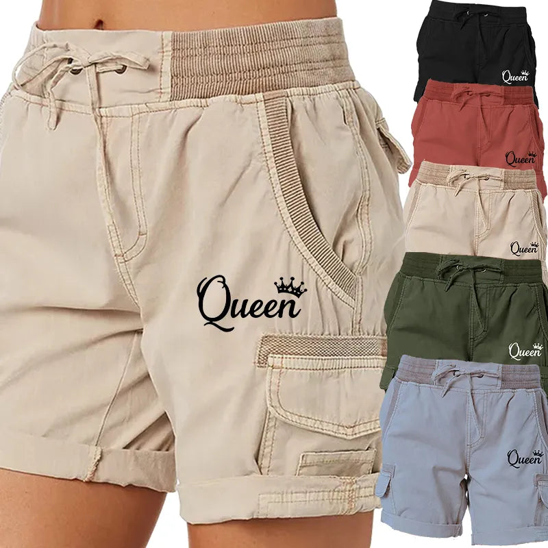 Fashion Queen Printed Women's Cargo Shorts