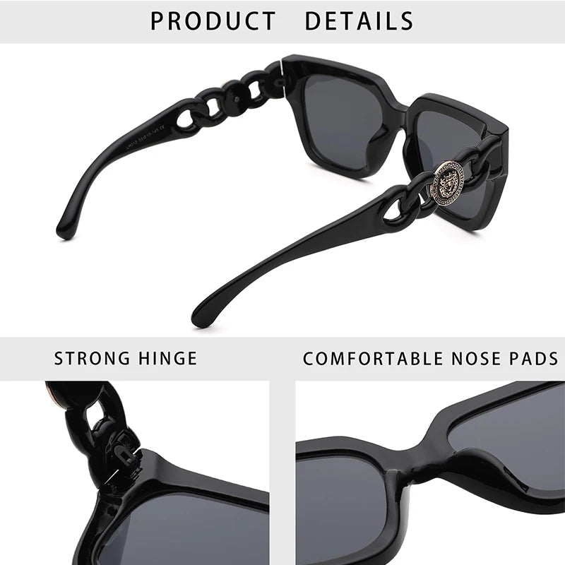 Retro Square Sunglasses for Women