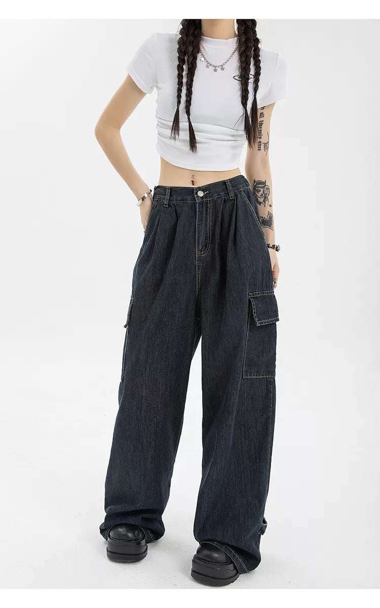 Hip Hop Oversize Casual Wide Leg Vintage Demin Pants