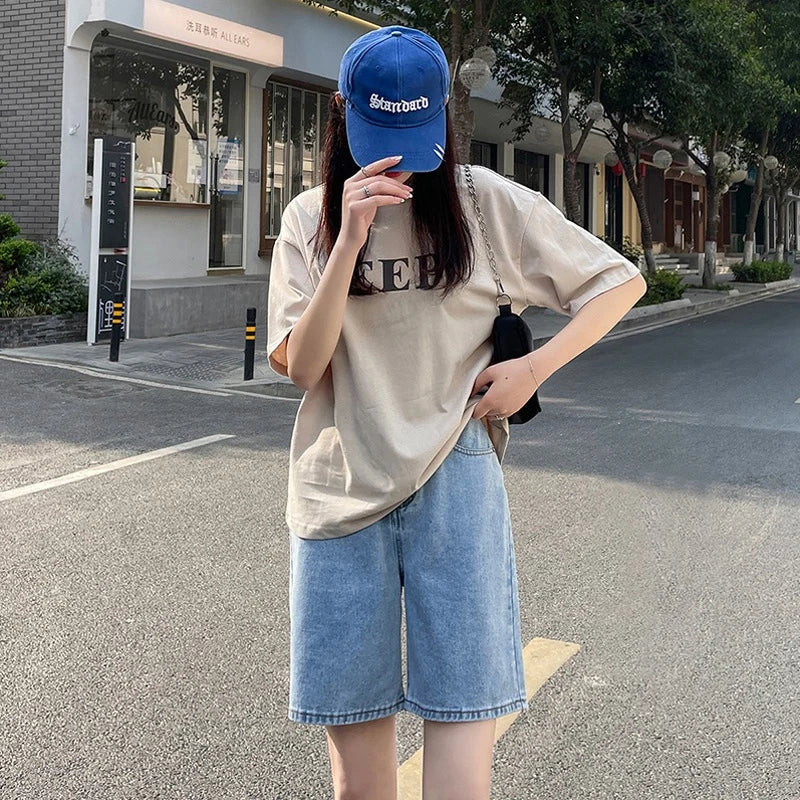 Korean Style Classic Denim Shorts