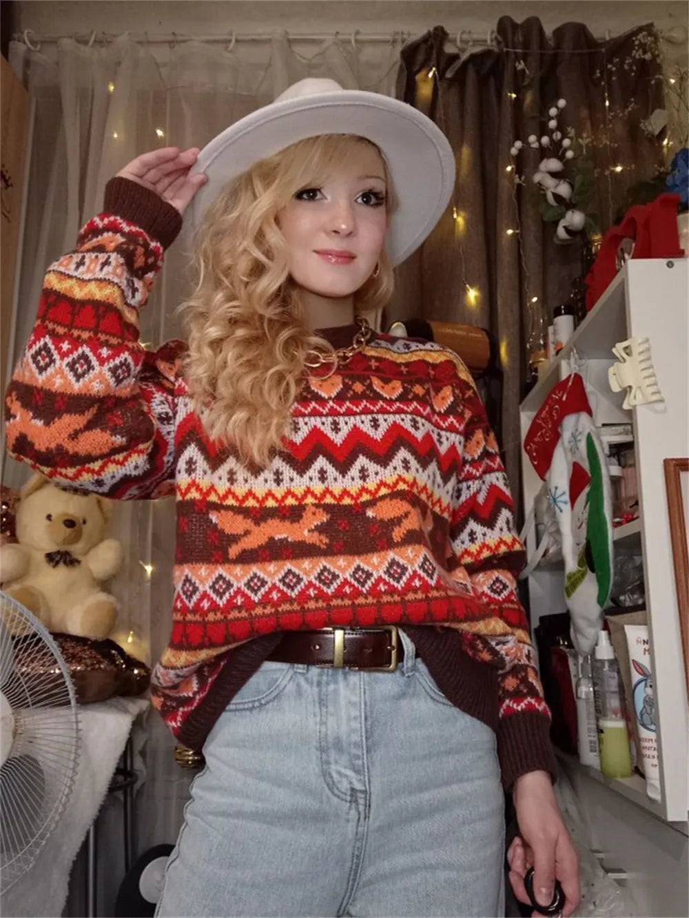 winter vintage sweater