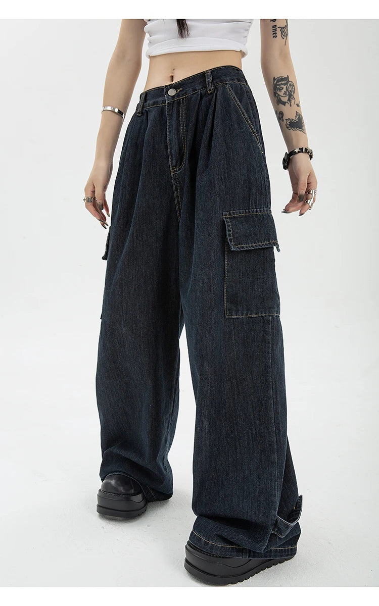 Hip Hop Oversize Casual Wide Leg Vintage Demin Pants