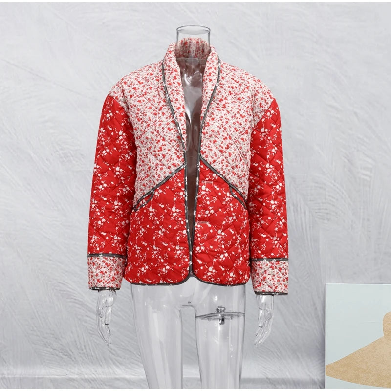 Women Vintage Patchwork Cotton Jacket