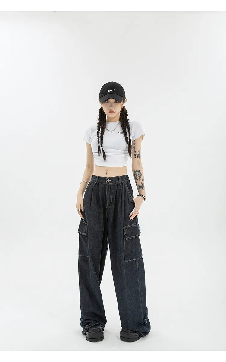 Hip Hop Oversize Casual Wide Leg Vintage Demin Pants