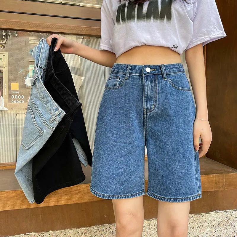 Korean Style Classic Denim Shorts