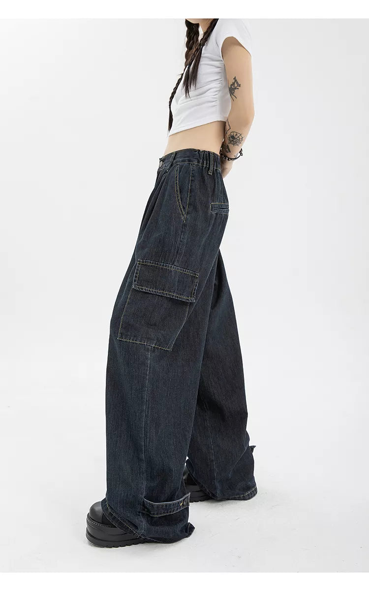 Hip Hop Oversize Casual Wide Leg Vintage Demin Pants