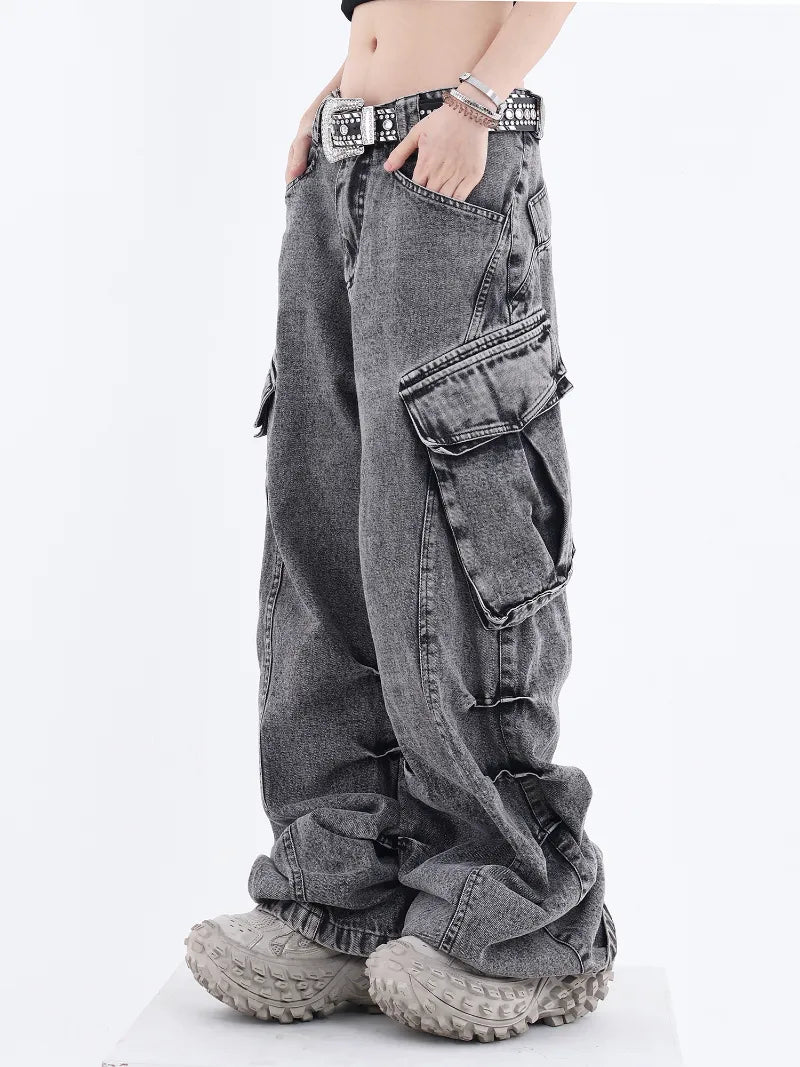 high street  waisted cargo pants