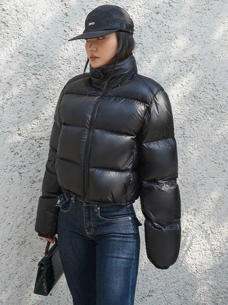 Jacket Solid Thick Windproof Outerwear